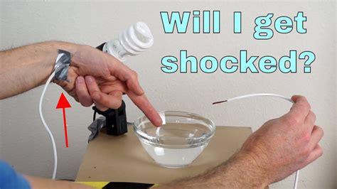 What happens if you get shocked while wet?