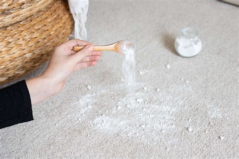 What happens if you leave baking soda on carpet?