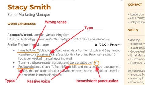 What happens if you made a mistake on your resume?