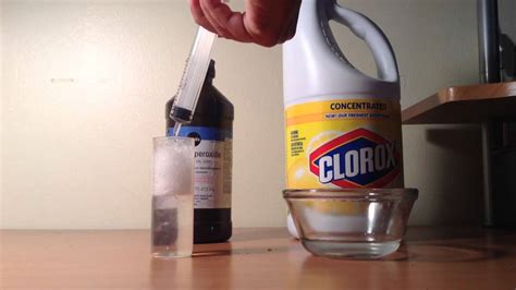 What happens if you mix hydrogen peroxide with salt?