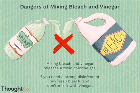 What happens if you mix vinegar and bleach?