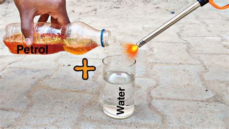What happens if you mix water with gasoline?