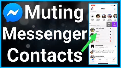 What happens if you mute or ignore someone on Messenger?