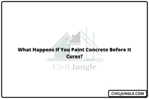 What happens if you paint concrete before it cures?