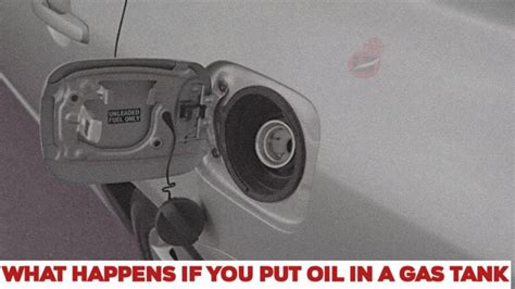 What happens if you put cooking oil in a gas tank?
