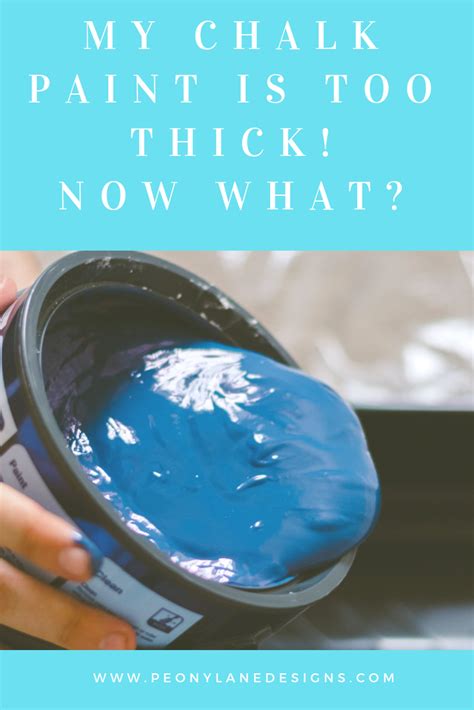 What happens if you put paint on too thick?