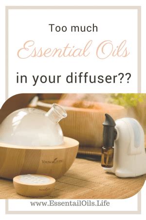 What happens if you put too much essential oils?