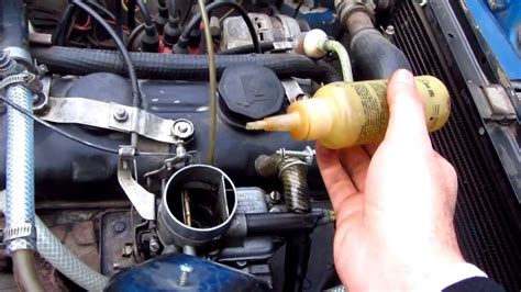 What happens if you put water in carburetor?