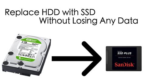 What happens if you replace HDD with SSD?