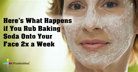 What happens if you rub baking soda on your skin?