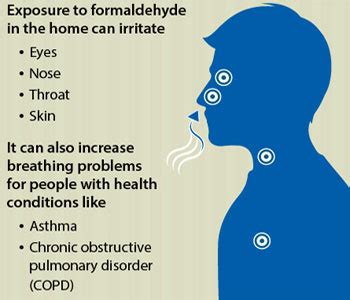 What happens if you smell too much formaldehyde?