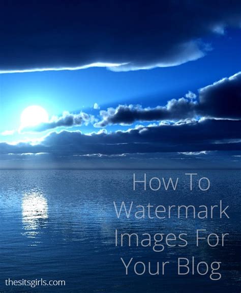 What happens if you use a watermarked image?