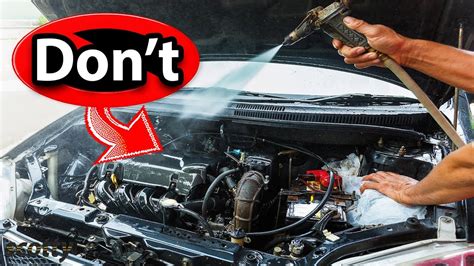 What happens if you wash your engine?
