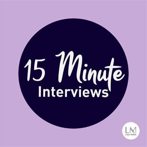 What happens in a 15 minute interview?