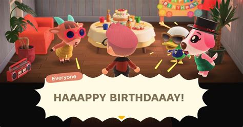 What happens on your birthday in Animal Crossing New Leaf?