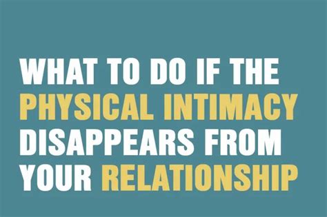 What happens to a relationship when there is no intimacy?