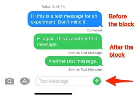 What happens to a text if you are blocked?