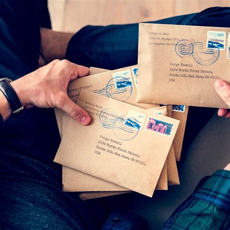 What happens to envelopes without a stamp?