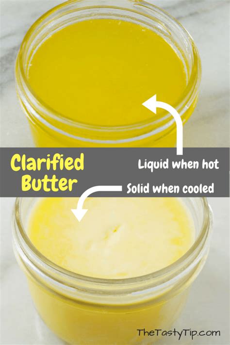 What happens to liquid butter when cooled?