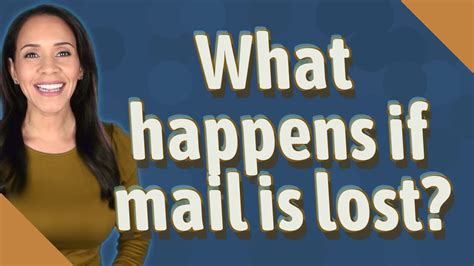 What happens to mail lost in transit?