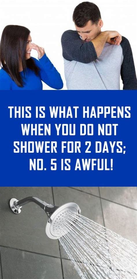 What happens to people who don't shower?