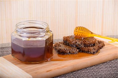 What happens to real honey when heated?