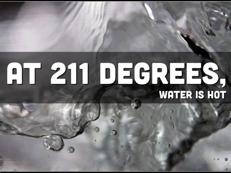 What happens to water at 211 degrees?