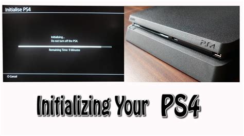 What happens when I initialise my PS4?