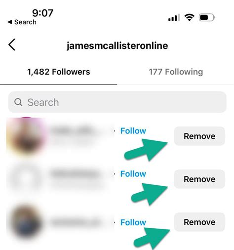 What happens when I remove a follower?