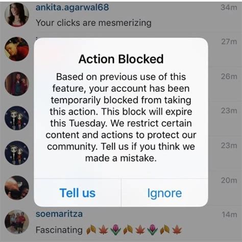 What happens when Instagram bans?