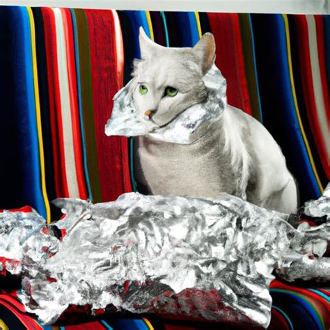 What happens when a cat jumps on aluminum foil?