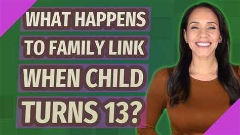What happens when a child turns 13 on Family Link?