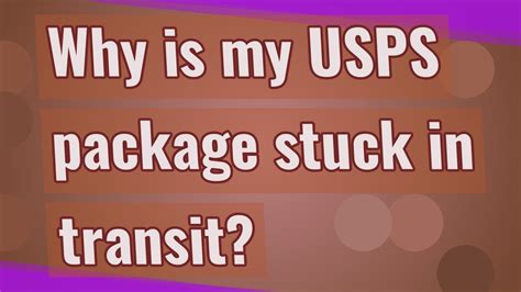 What happens when a package is in transit?