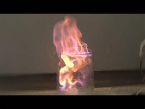 What happens when fire reacts with water?