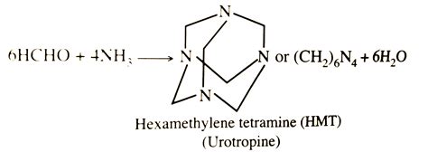 What happens when formaldehyde is treated with nh3?