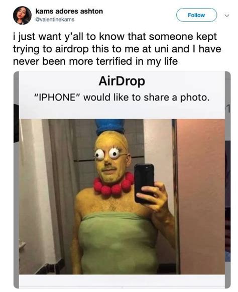 What happens when someone airdrops you?