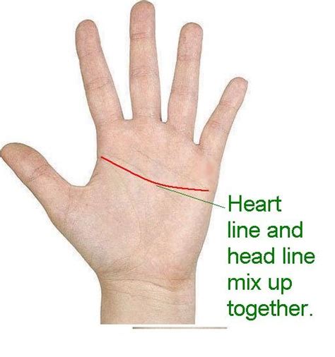 What happens when the heart line is straight?