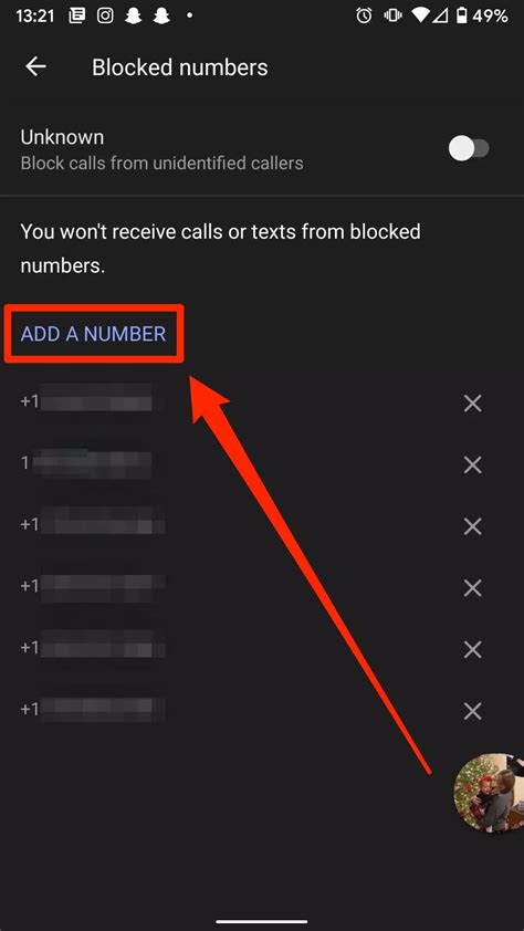 What happens when you block a number and then unblock it?