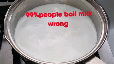 What happens when you boil milk?