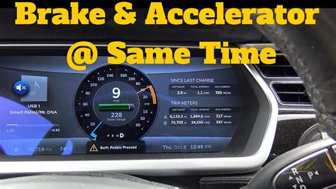 What happens when you brake and accelerator at the same time?