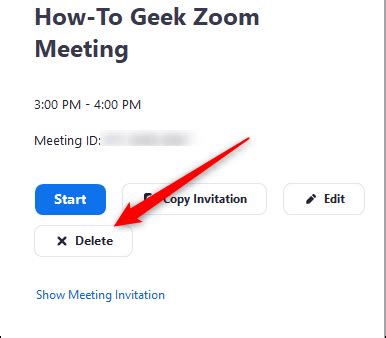 What happens when you cancel a zoom meeting?