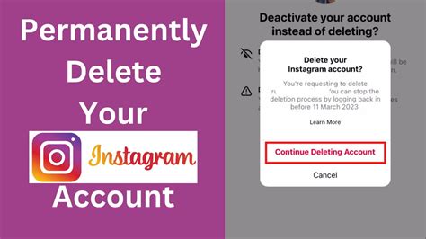 What happens when you deactivate Instagram 2023?