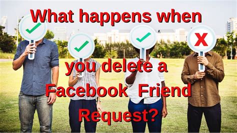 What happens when you delete a friend request?