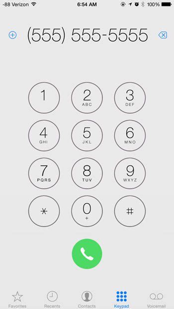 What happens when you dial * 57 on iPhone?