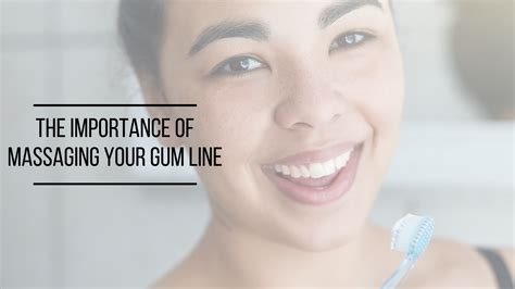 What happens when you massage your gums?