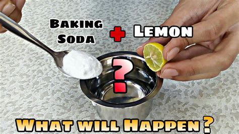 What happens when you mix baking soda and lemon juice?