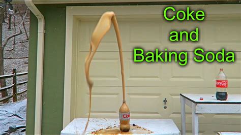 What happens when you mix coke and baking soda?