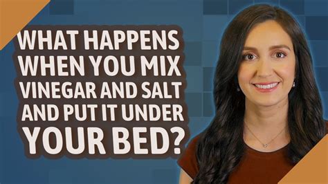What happens when you mix vinegar and salt?