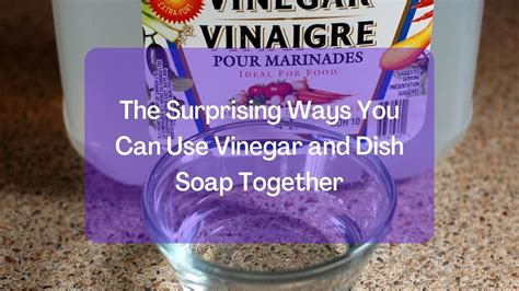 What happens when you mix vinegar salt and dish soap?