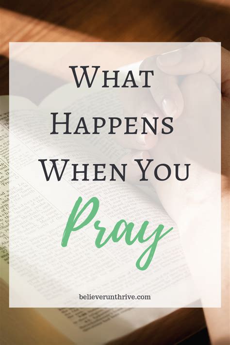 What happens when you pray constantly?